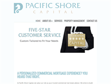 Tablet Screenshot of pacificshorecapital.com